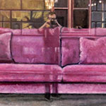 Self Portrait with Pink Sofa